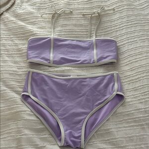 Cat & Jack Purple Bikini with White Accents